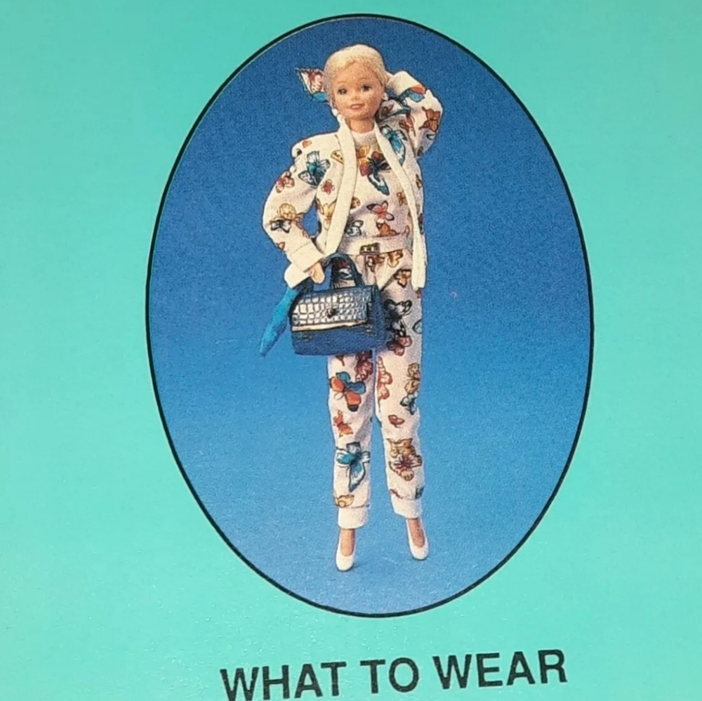 Vintage Barbie Card 1989 Barbie Just Us Girls Game Replacement Piece